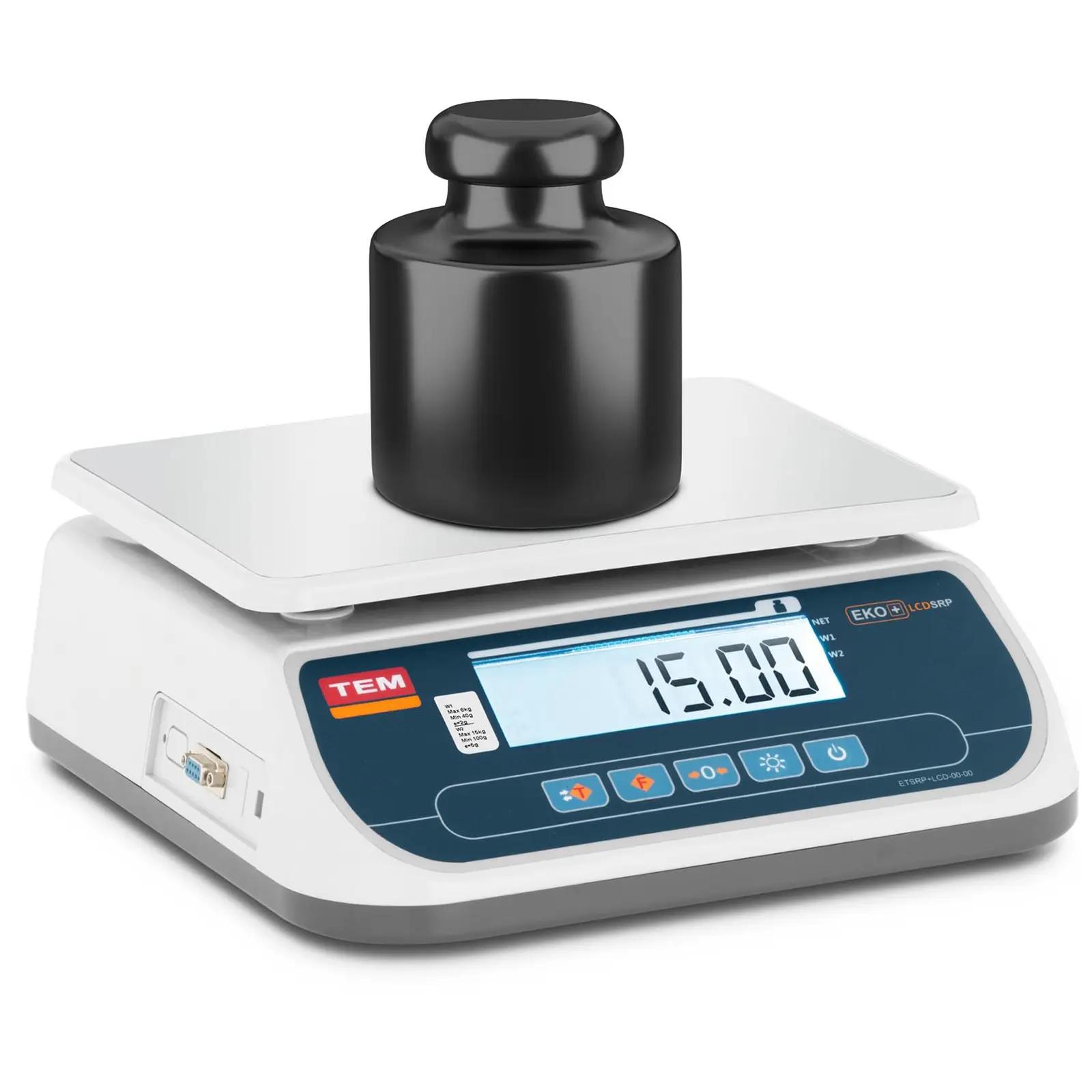 Table Scale - Calibrated - 15 Kg / 5 G - LCD