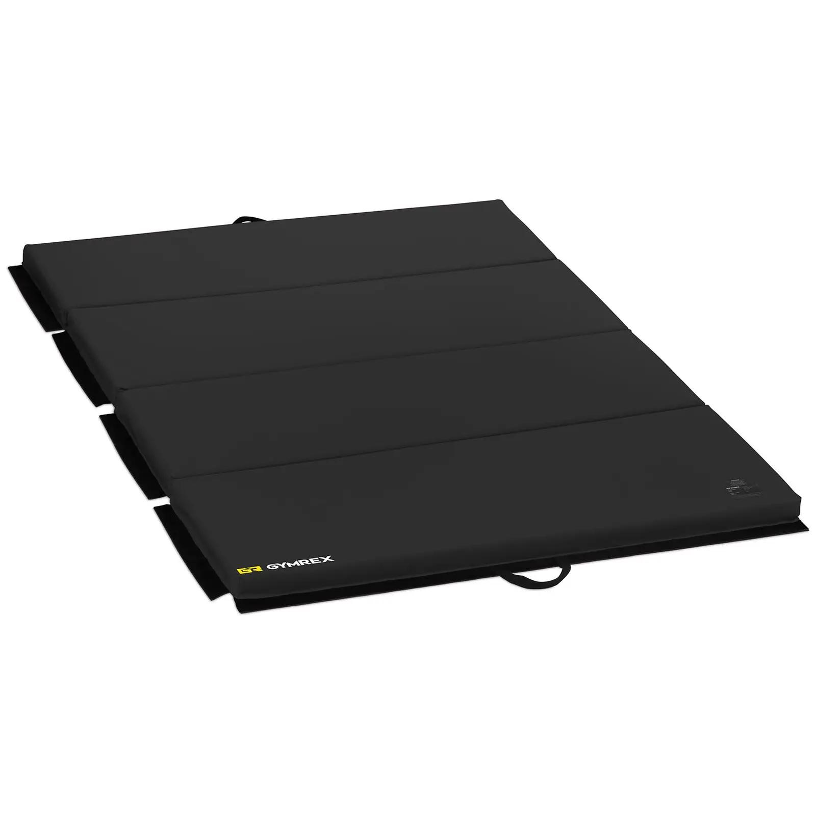 Gymnastics Mat - 200 X 120 X 5 Cm - Folding - Black - Capacity Up To 170 Kg