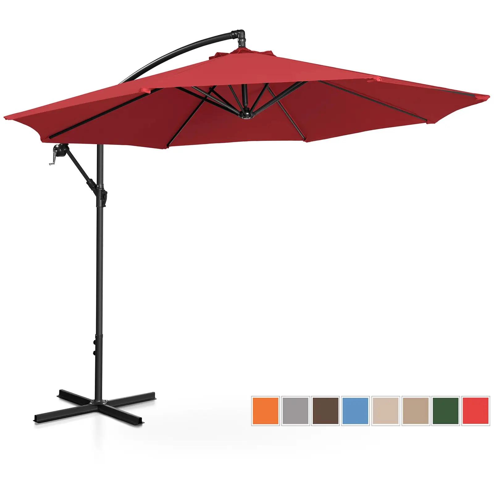 Garden Umbrella - Claret - Round - Ø 300 Cm - Tiltable