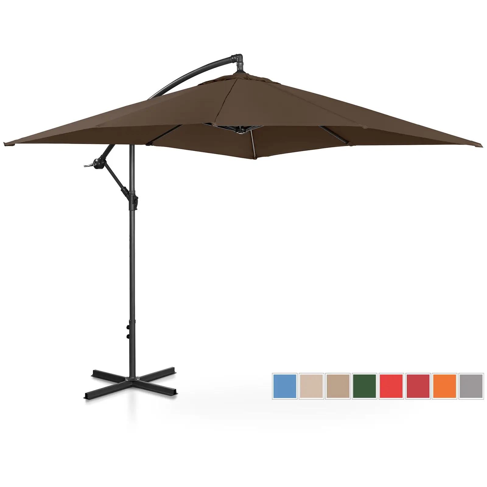 Garden umbrella - Brown - square - 250 x 250 cm - tiltable