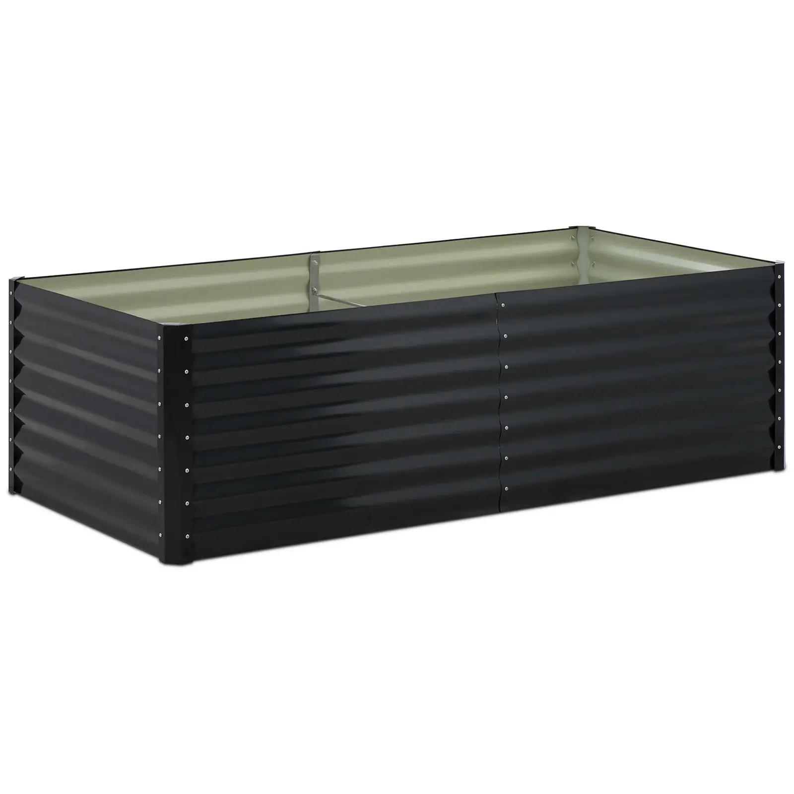 Metal Raised Garden Bed - 200 x 100 x 60 cm - steel (galvanised)