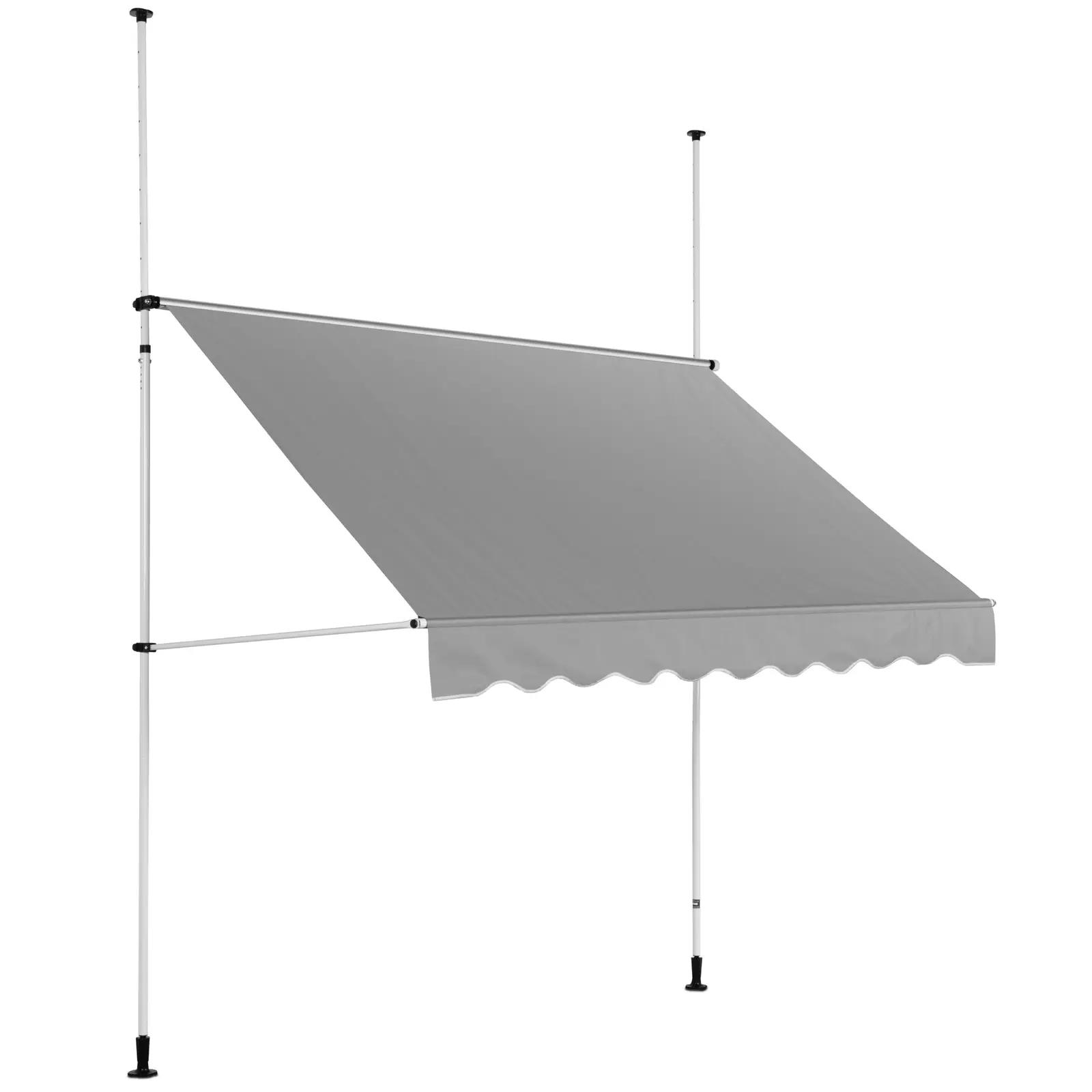 Manual Awning - 2 - 3.1 M - 250 X 120 Cm - UV-resistant - Anthracite Grey / White