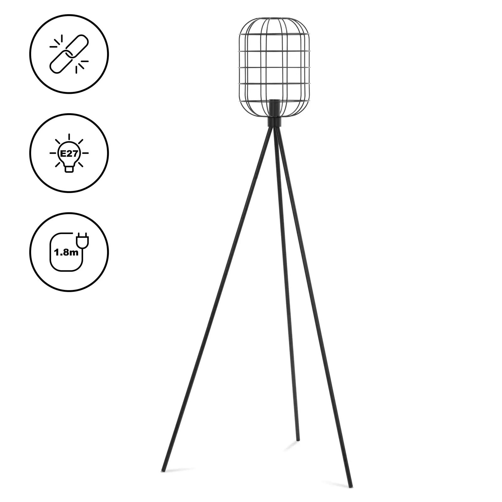 Floor Lamp - Open Lattice Shade - 40 W - Height 163 Cm