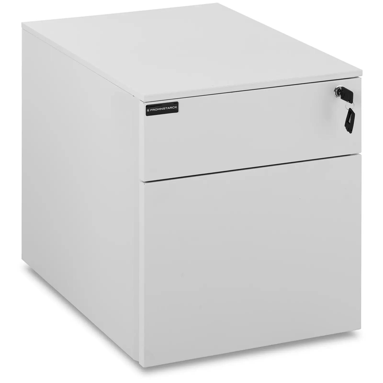 Mobile Filing Cabinet - 35 kg - lockable - white