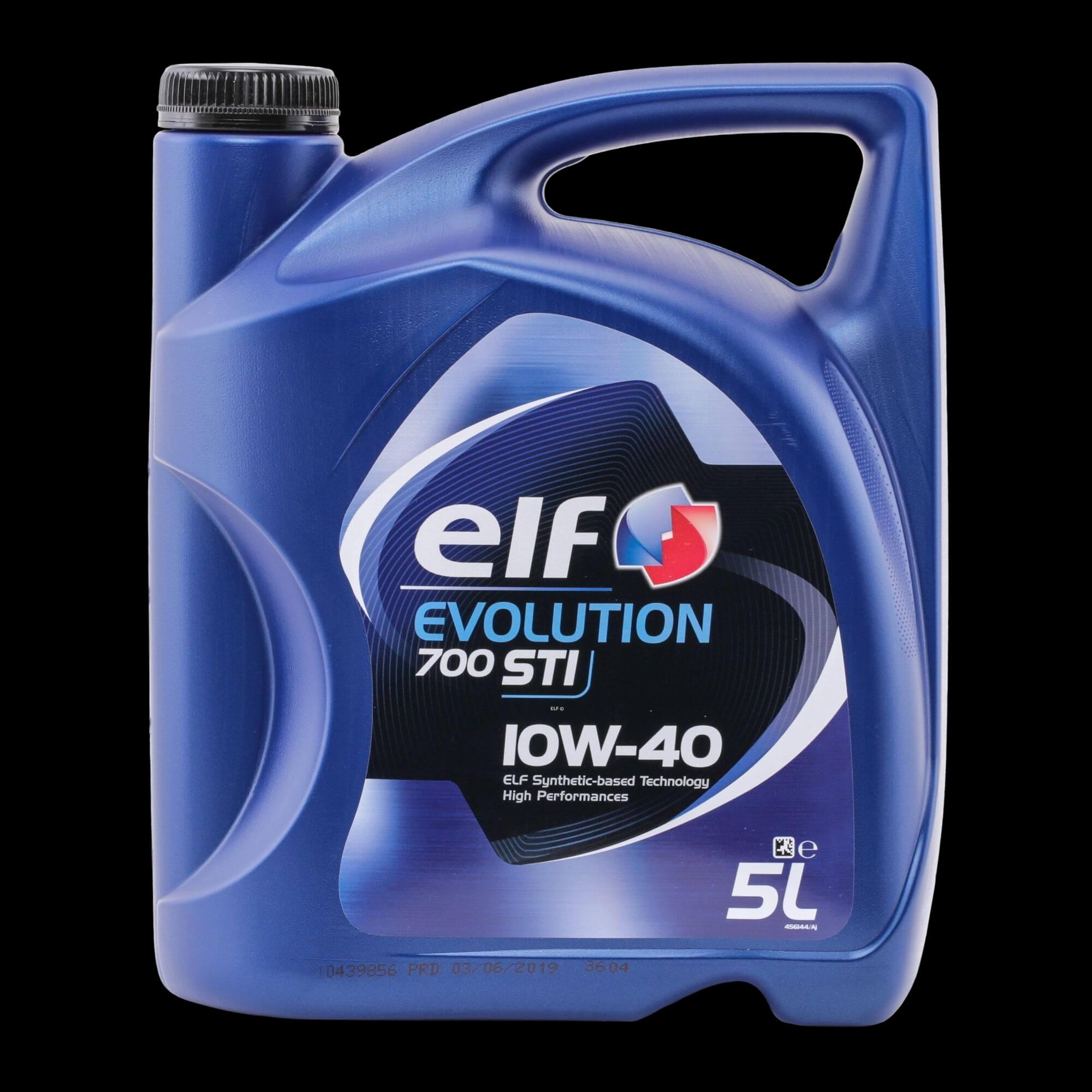 Elf Evolution 700 STI 10W-40 5l Engine Oil 2202840 RENAULT: LAGUNA 3 Grandtour, CLIO 3, Clio 4, NISSAN: Juke, Qashqai 2, Note I, DACIA: SANDERO 2