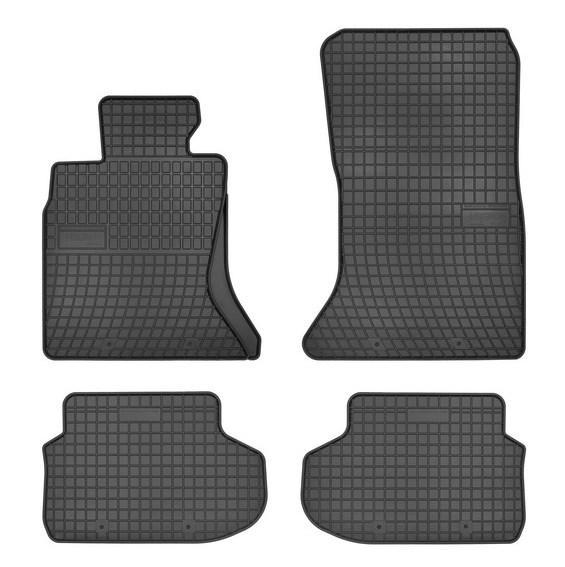 FROGUM 542780 Floor Mat Set Rubber Front And Rear 4 Black Tailored BMW: 5 Saloon, 5 Touring