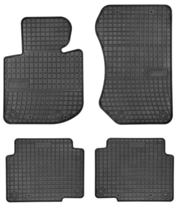 FROGUM 546351 Floor Mat Set Rubber Front And Rear 4 Black Tailored BMW: 3 Saloon