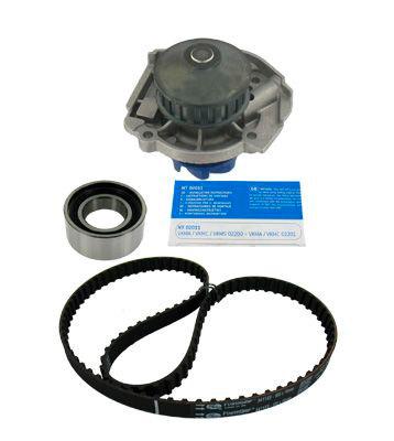 SKF VKMC 02201 Water Pump + Timing Belt Kit 108 with rounded tooth profile Plastic FIAT: Punto I Hatchback