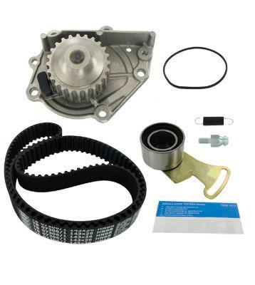 SKF VKMC 07312 Water Pump + Timing Belt Kit with gaskets/seals 143 with trapezoidal tooth profile Sheet Steel