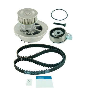 SKF VKMC 90202 Water Pump + Timing Belt Kit with gaskets/seals 111 with rounded tooth profile Sheet Steel