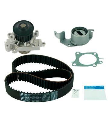 SKF VKMC 95626 Water Pump + Timing Belt Kit With gaskets/seals 116 With Rounded Tooth Profile Sheet Steel MITSUBISHI: Shogun Pinin, Space Star