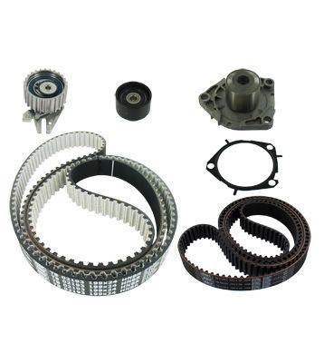 SKF VKMC 02193-2 Water Pump + Timing Belt Kit with gaskets/seals without fastening material 199 with rounded tooth profile Plastic