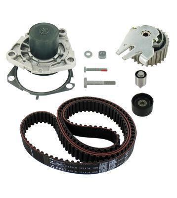 SKF VKMC 05124 Water Pump + Timing Belt Kit With gaskets/seals 193 With Trapezoidal Tooth Profile Plastic VAUXHALL: Insignia Mk1, Astra Mk6