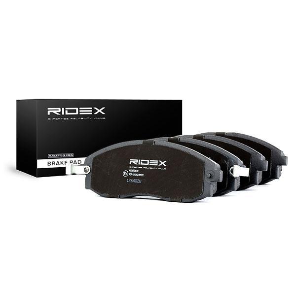 RIDEX 402B0670 Brake Pad Set Front Axle With Acoustic Wear Warning