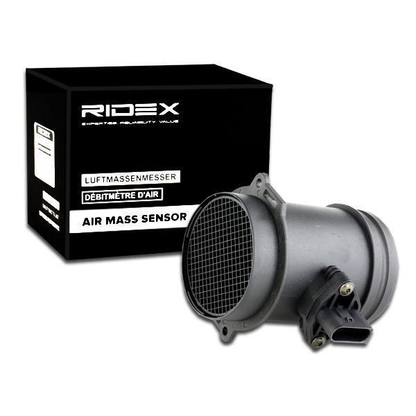 RIDEX 3926A0200 Mass air flow sensor with housing AUDI: A6 C6 Avant, A6 C5 Avant, A6 C6 Saloon