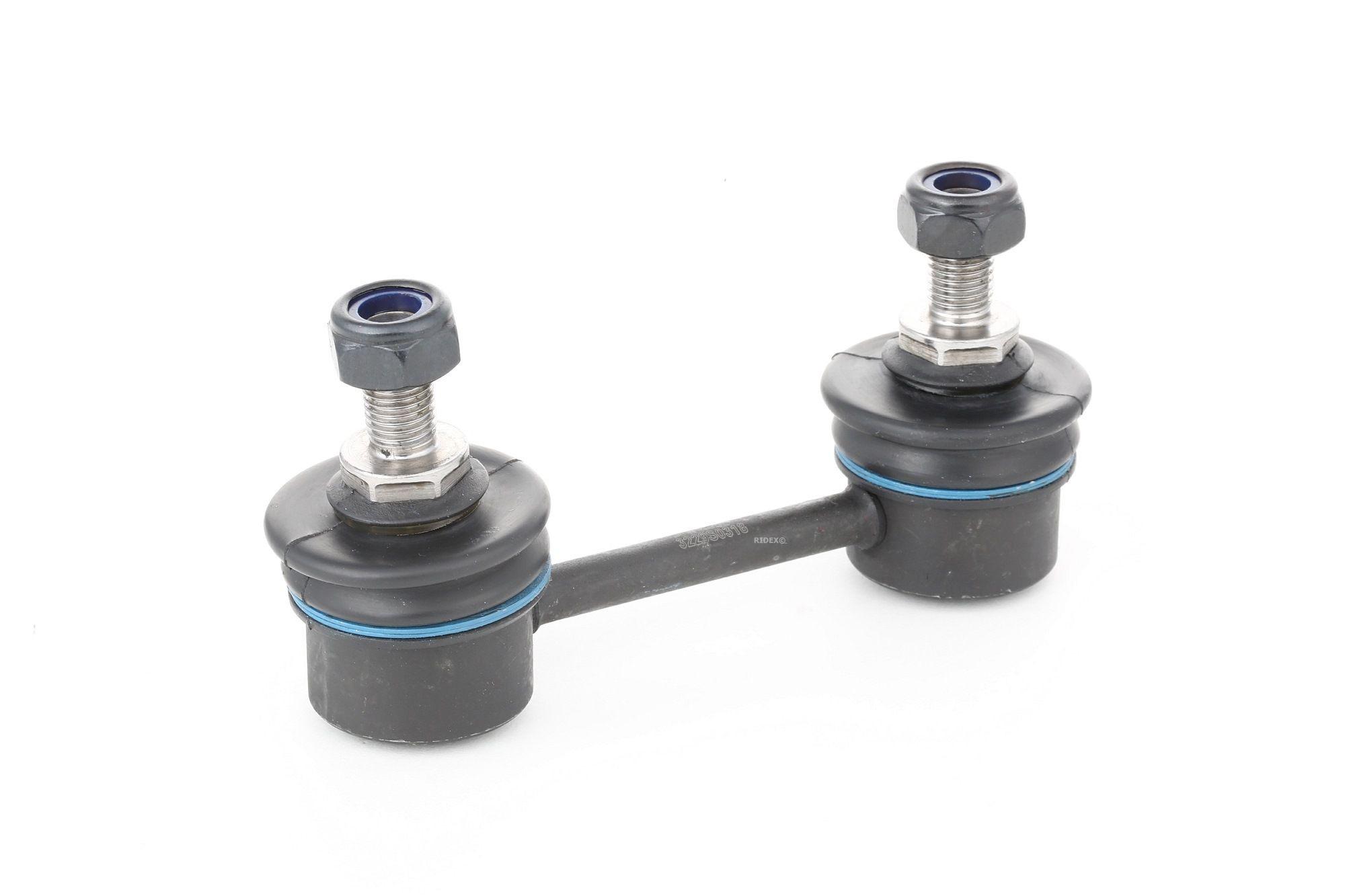 RIDEX 3229S0318 Anti-roll bar link Rear Axle both sides 90 Steel NISSAN: Primera Saloon