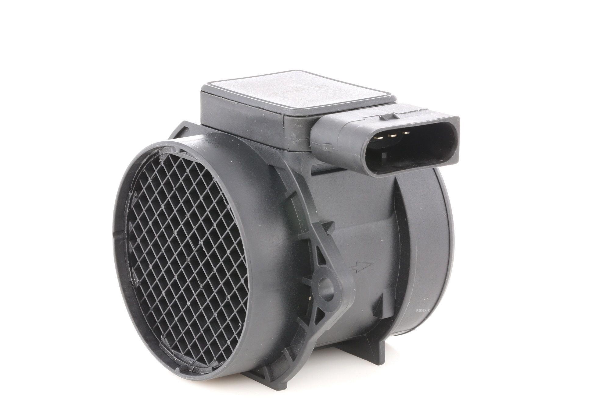 RIDEX 3926A0187 Mass air flow sensor with housing VOLVO: V40 Estate, S40 I