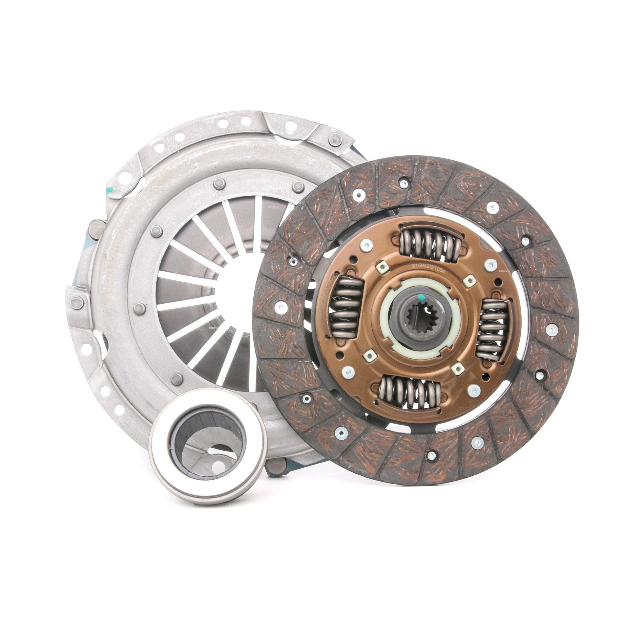 RIDEX 479C0078 Clutch three-piece With Clutch Pressure Plate With Clutch disc, With Clutch Release Bearing 200 VAUXHALL: Nova CC, Corsa Mk1