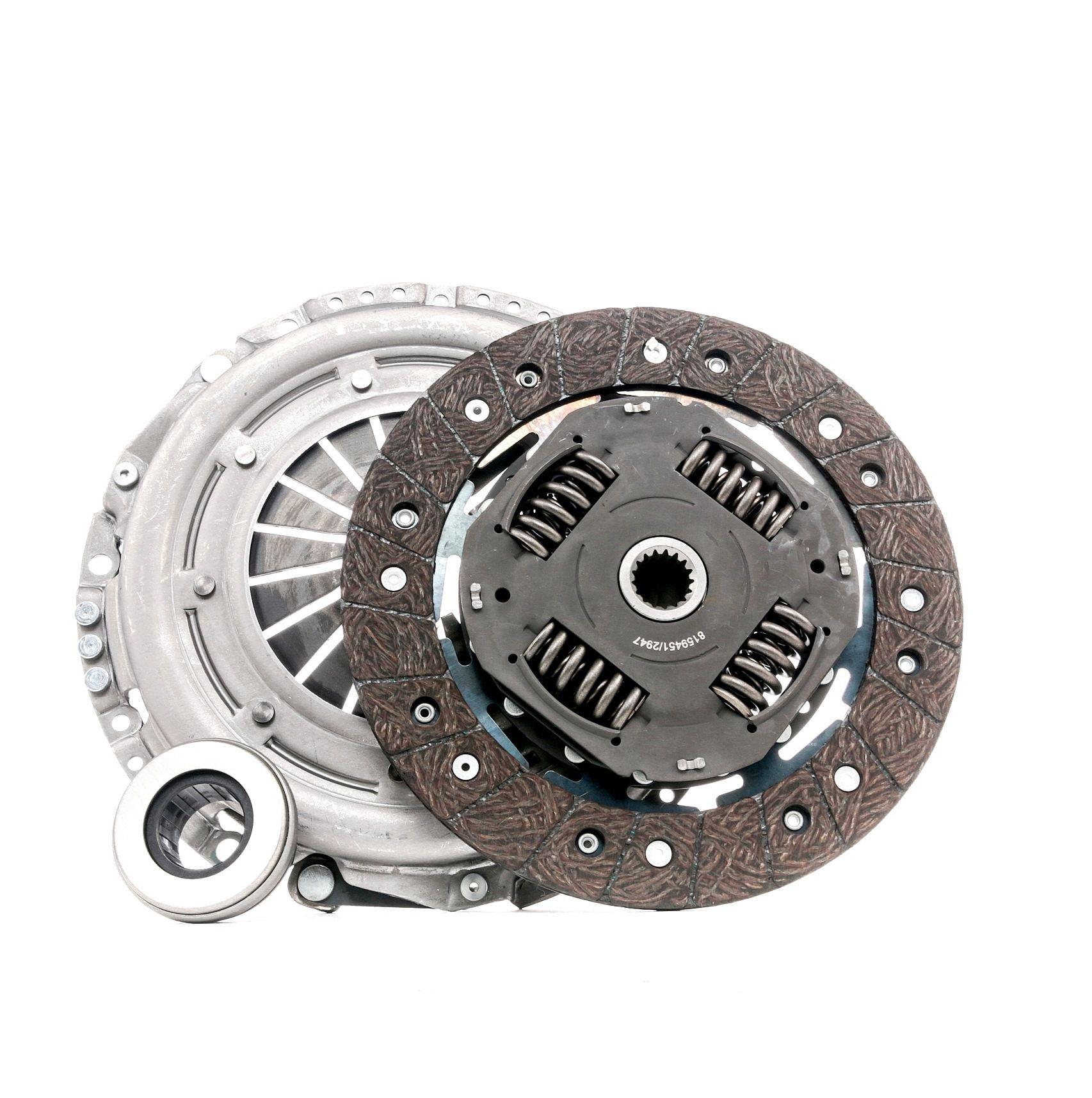 RIDEX 479C0039 Clutch three-piece with clutch pressure plate with clutch disc, with clutch release bearing 240, 240