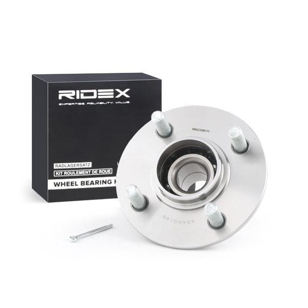 RIDEX 654W0198 Wheel bearing kit Rear Axle both sides Wheel Bearing integrated into wheel hub 134 Angular Ball Bearing NISSAN: Sunny 3