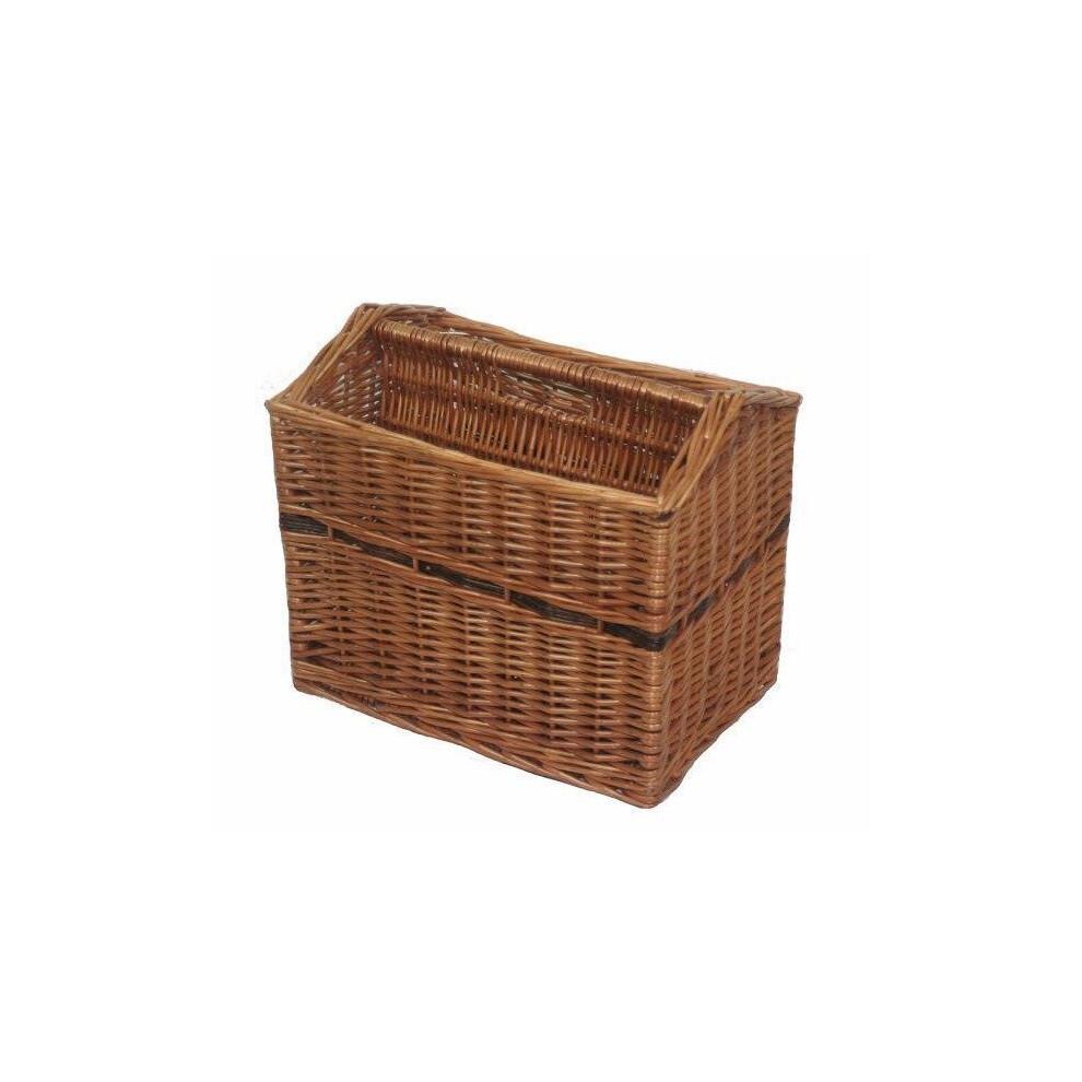 Wicker Magazine Rack Basket