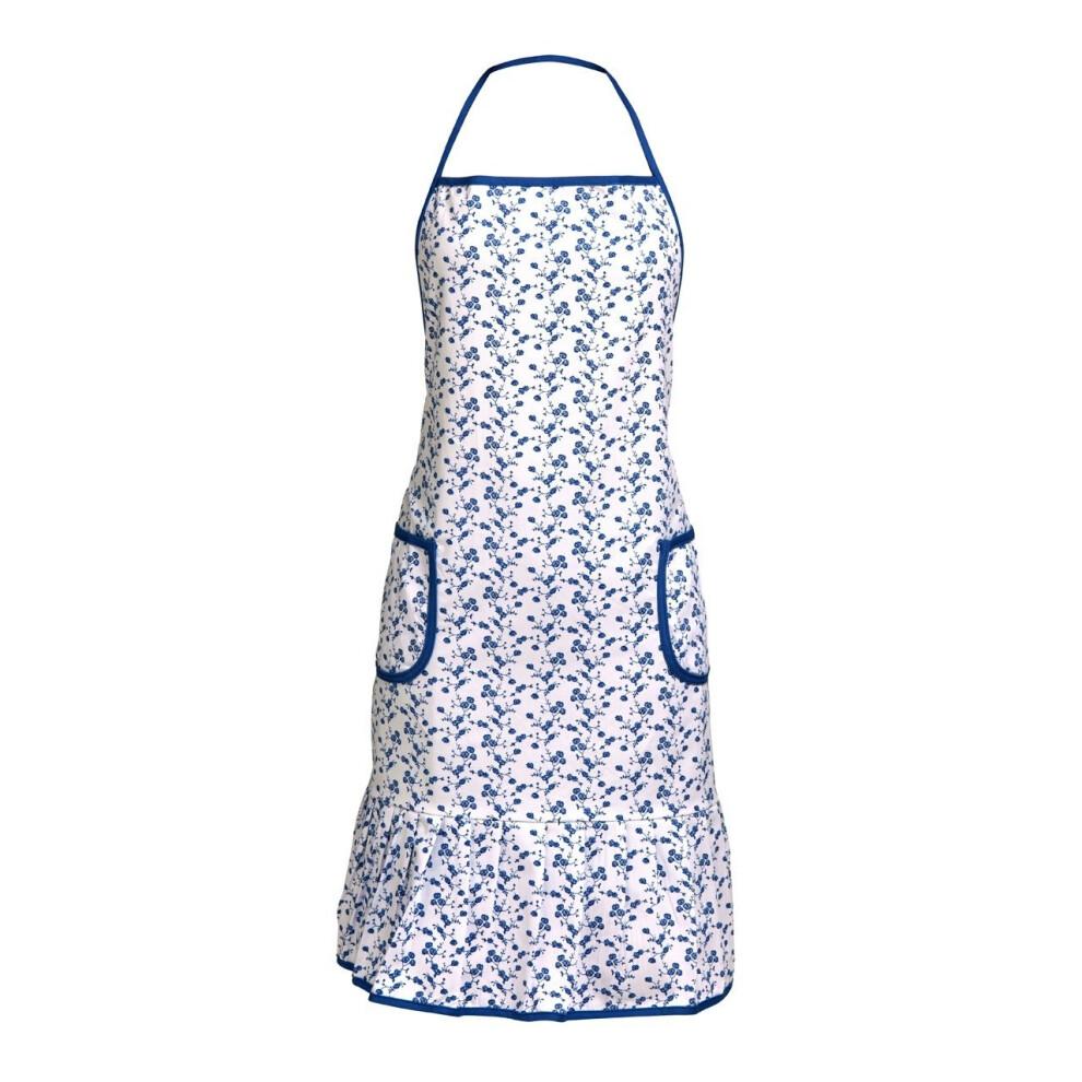 Blue Rose Apron