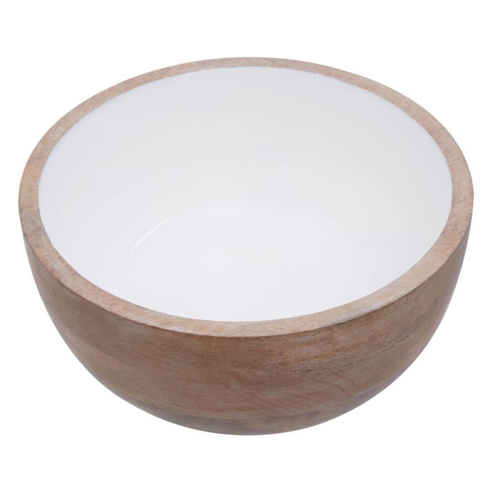 Kara Round Wooden Bowl