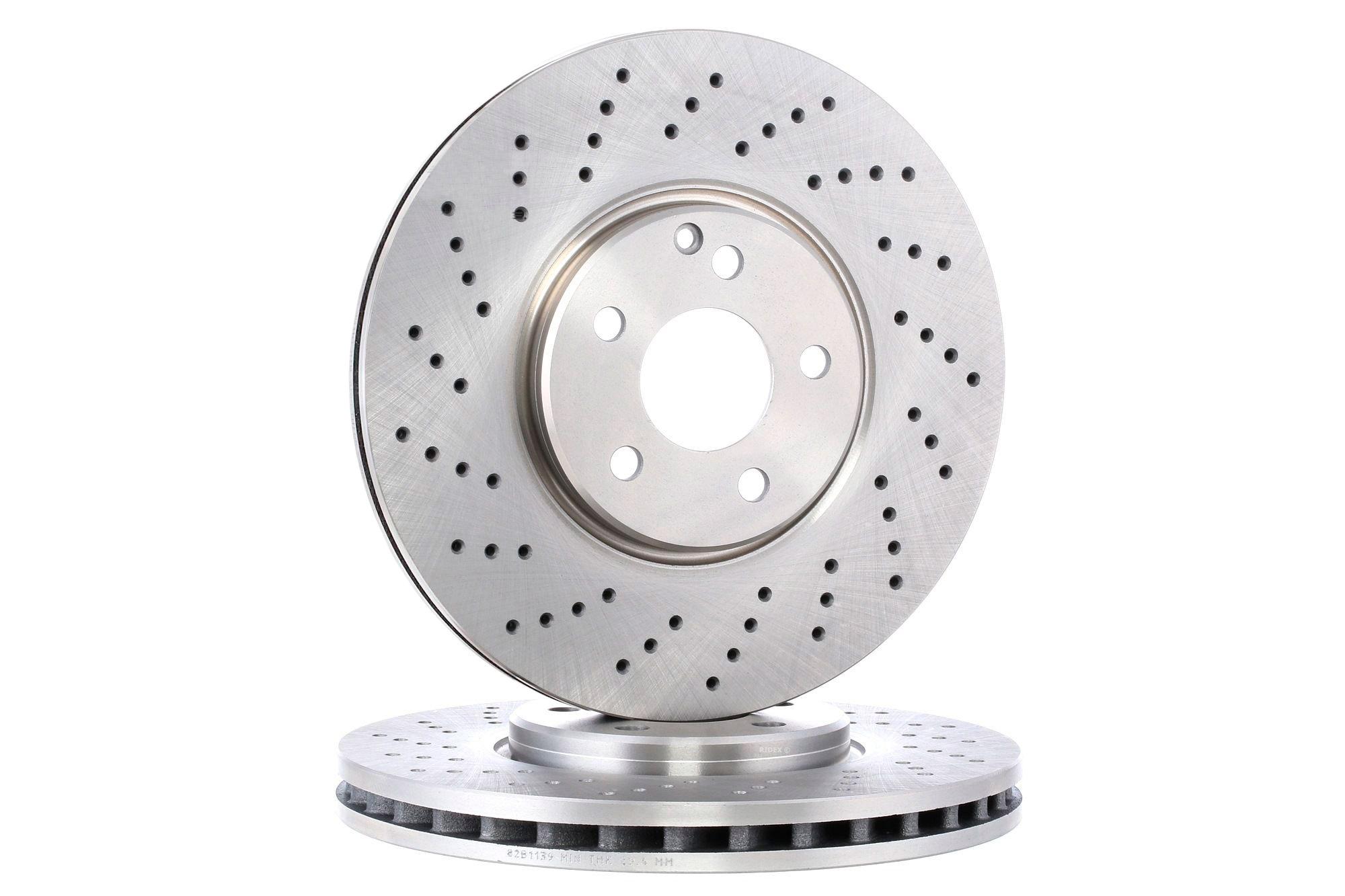 RIDEX Brake disc 82B1139 Front Axle 330 32 5/6 perforated/vented MERCEDES-BENZ: E-Class Saloon, E-Class T-modell, S-Class Saloon