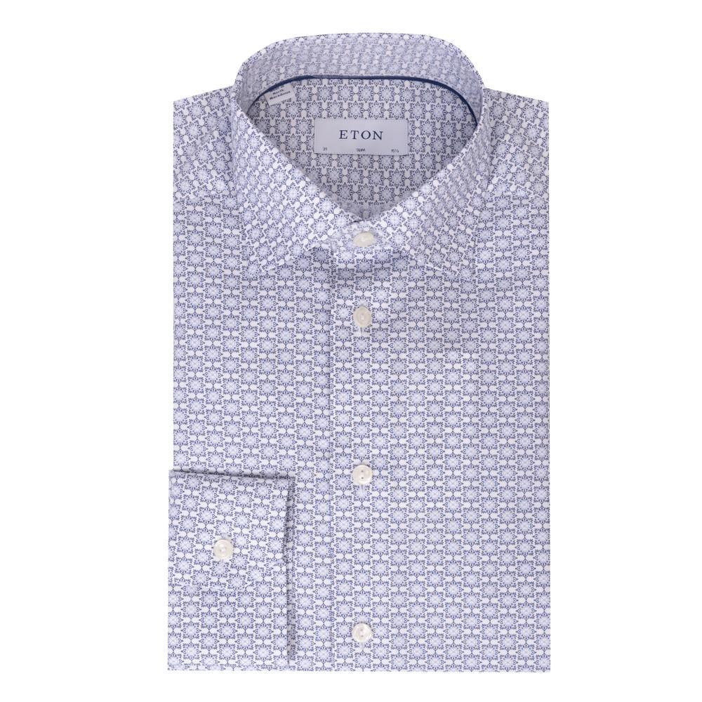 Geometric Print Signature Twill Shirt