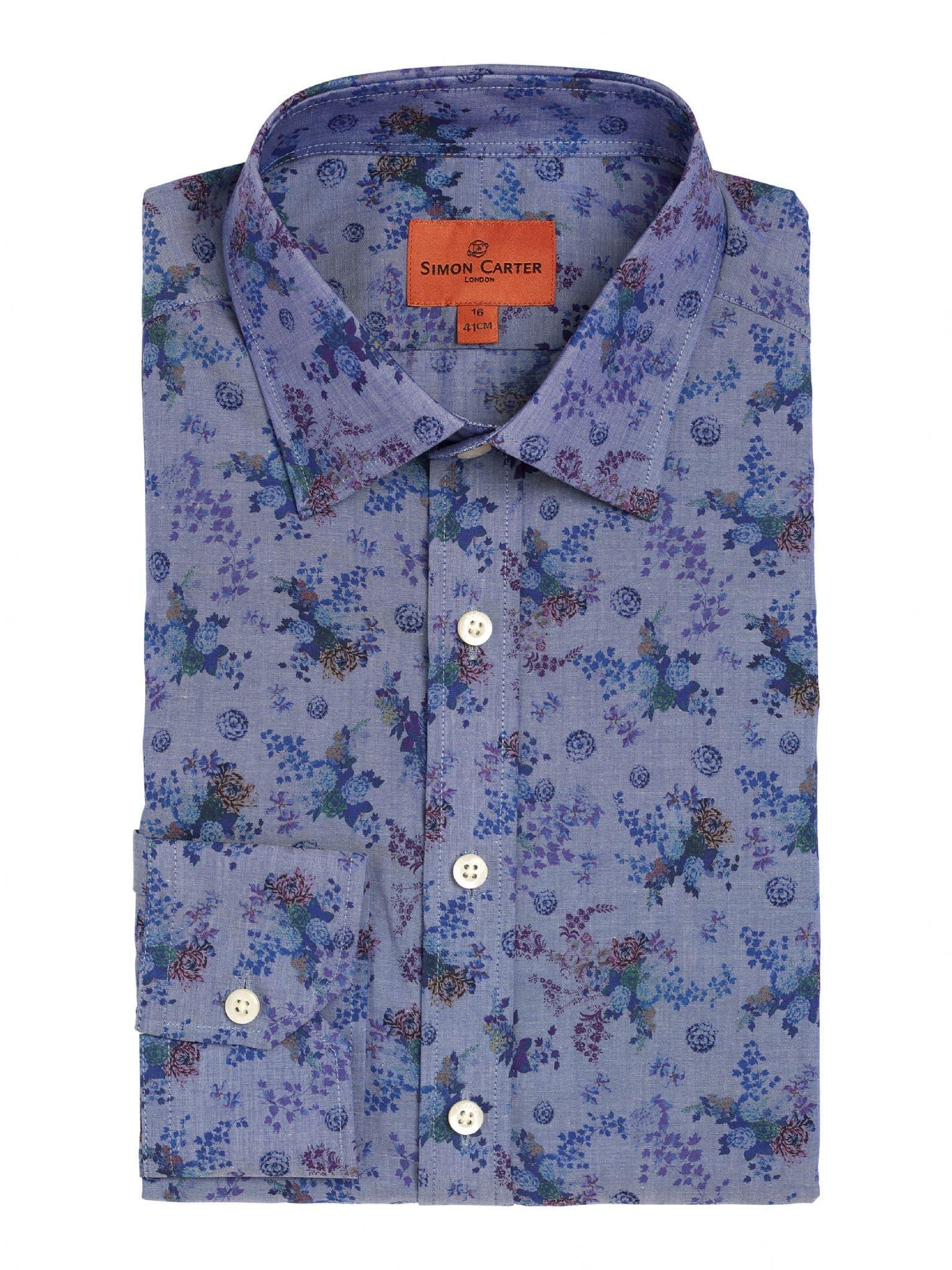 Chambray Floral Shirt - 16