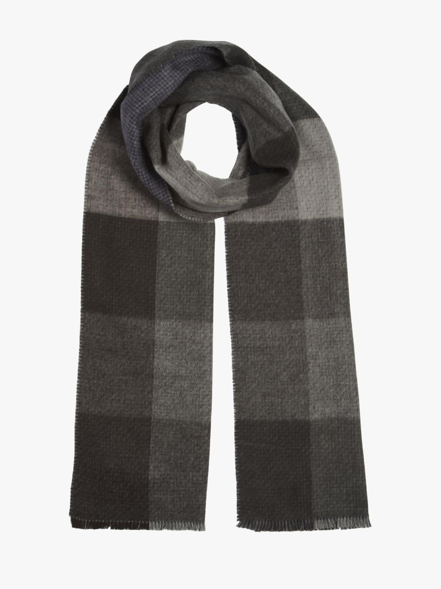 Grey Check Cashmink Scarf