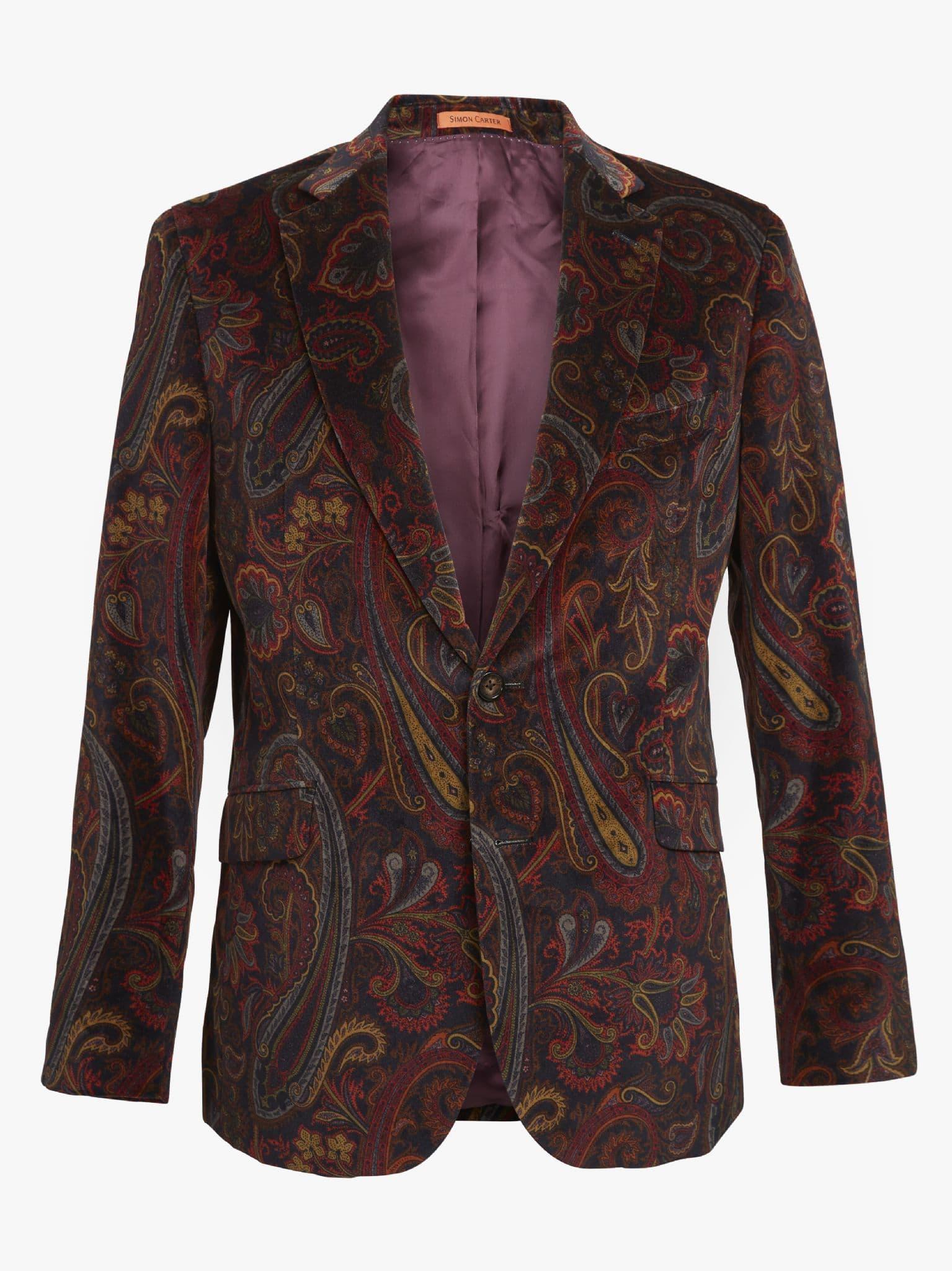 Paisley Velvet Jacket - 40