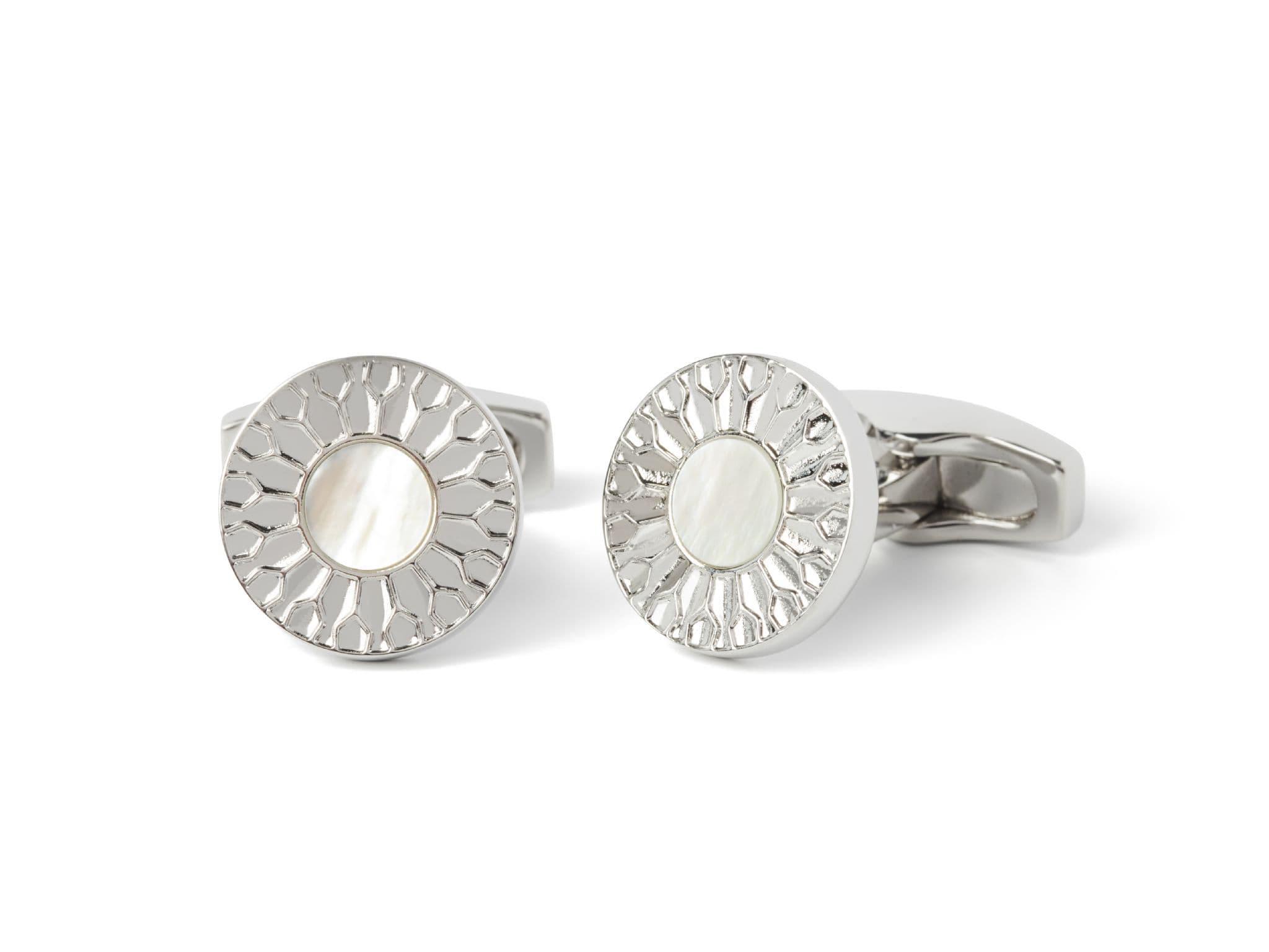 Petal Polished Cufflink