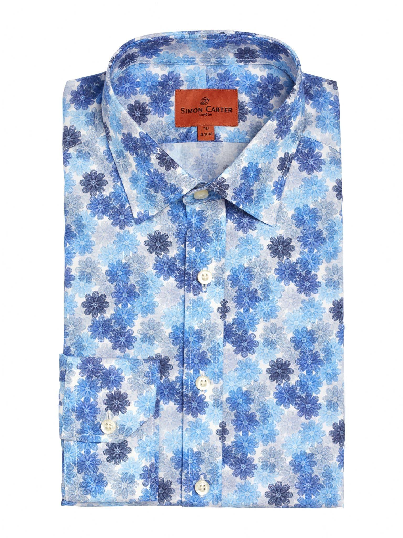 Spirograph Floral Shirt - 17.5