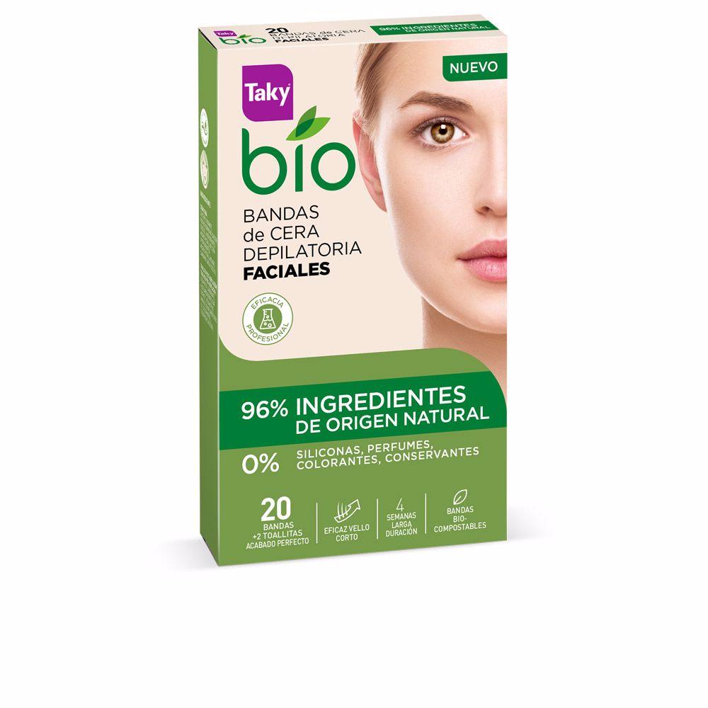 Bio Natural 0% bandas de cera faciales depilatorias 20 u