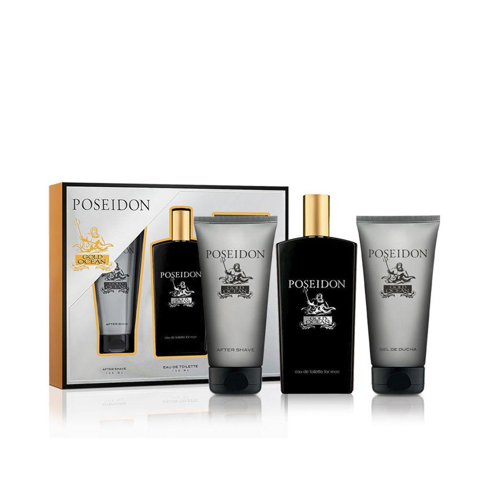 Men's Perfume Set Gold Ocean Poseidon 1264-51457 EDT (3 pcs) 3 Pieces