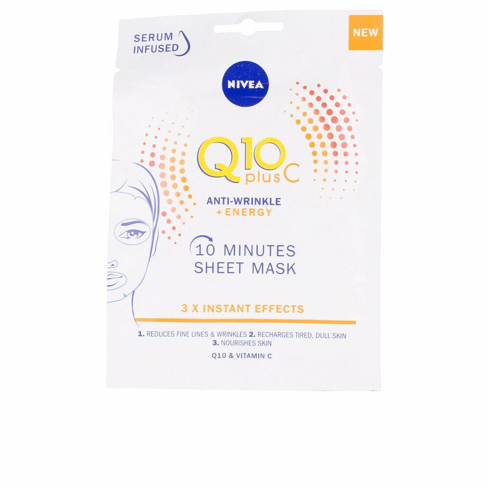 Q10+ Vitamina C anti-arrugas+energizante mascarilla facial 1 u