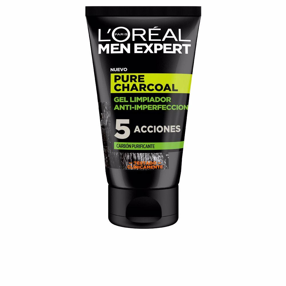 Men Expert pure charcoal gel limpiador purificante 100 ml