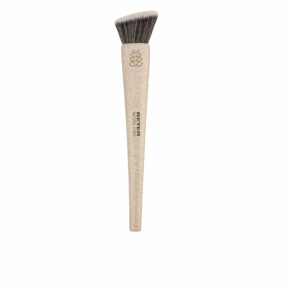 Makeup Brush flat top kabuki natural fiber #beige