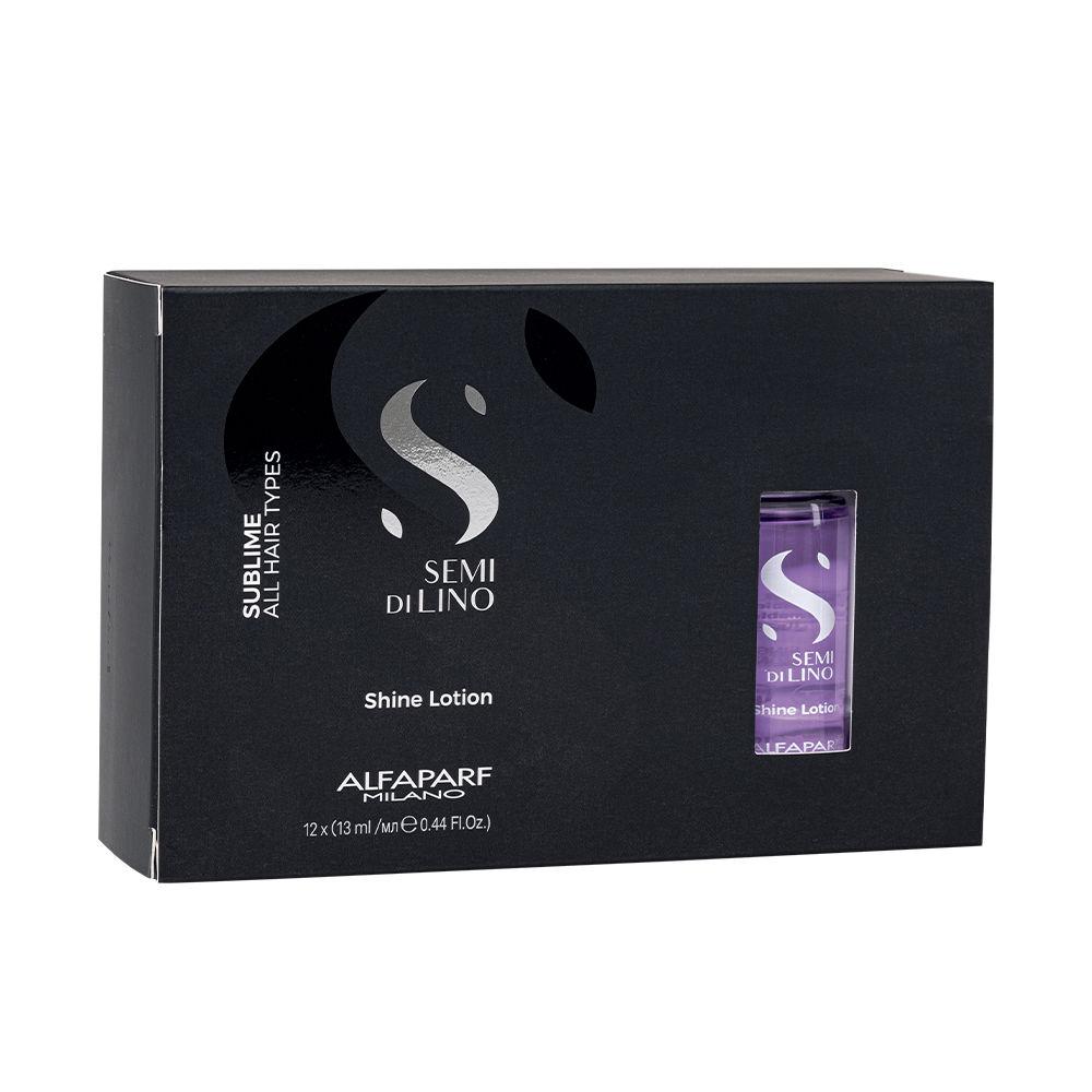 Protective Hair Treatment Semi Di Lino Sublime Shine Lotion Alfaparf Milano (12 X 13 ml)