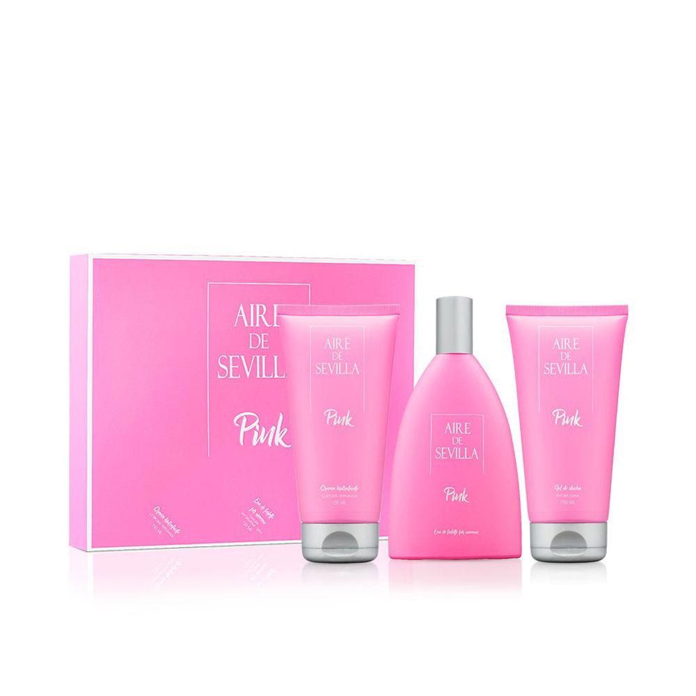 Women's Perfume Set Pink Aire Sevilla EDT (3 pcs) (3 pcs)