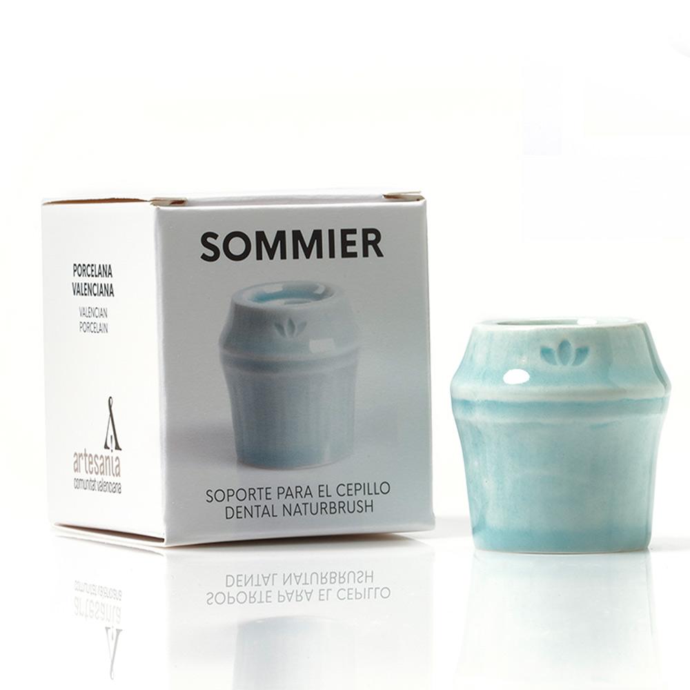 Sommier soporte para cepillo dental #azul 1 pz