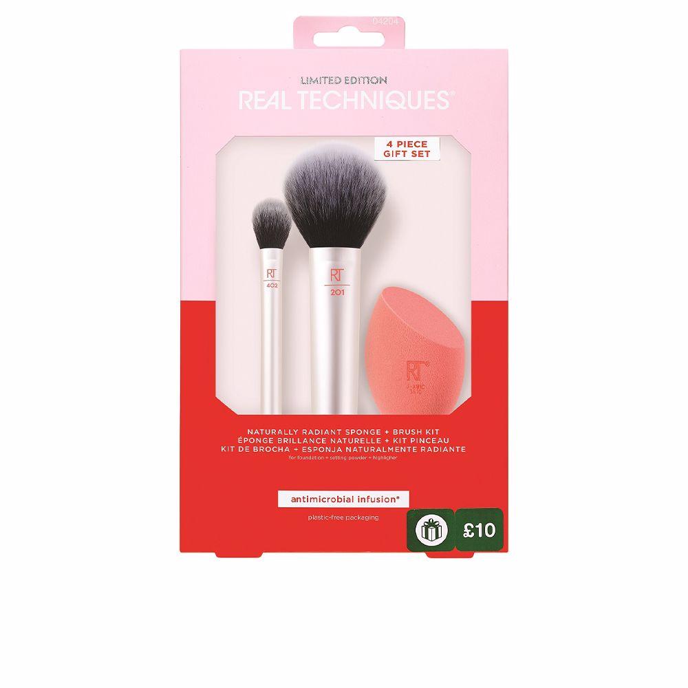 Naturally Radiant Sponge + Brush set 4 pz