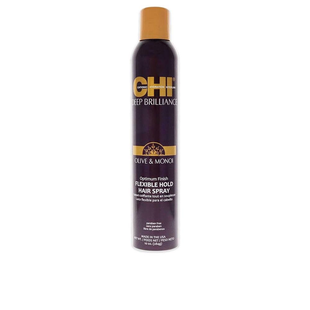 Chi Deep Brilliance Olive & Monoi flexible hold spray 284 ml