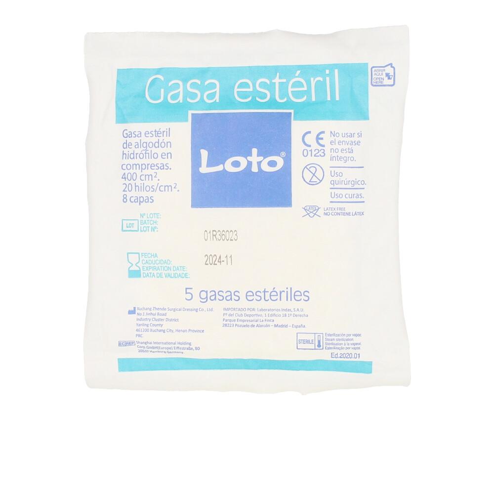 Loto gasa suave hidrófila 100% algodón 90 u