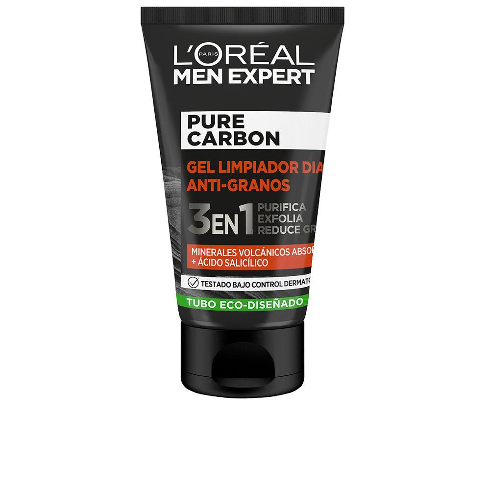 Men Expert pure charcoal gel limpiador antigranos 3 en 1 100 ml