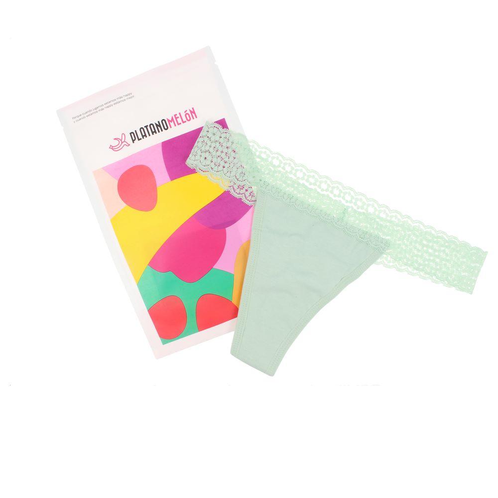 Kiwitas Thong Lace menstrual panties green #S