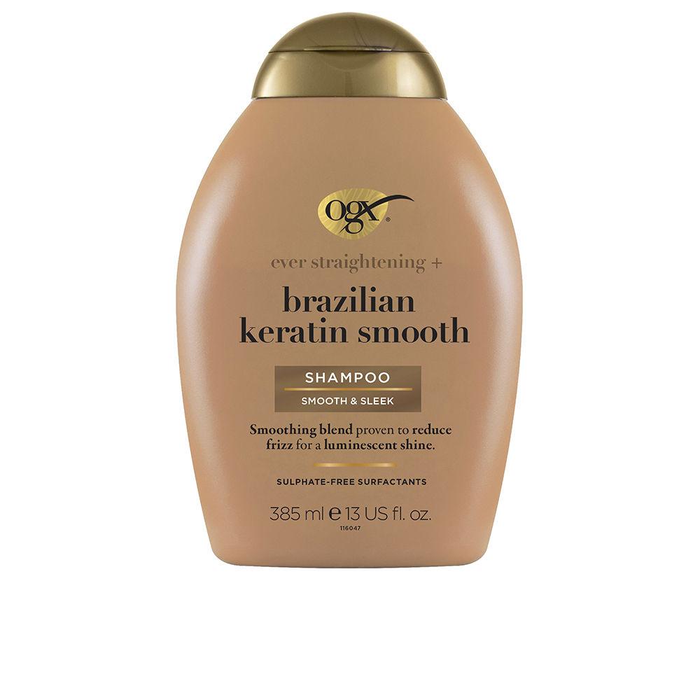 Ogx Brazilian Keratin Shampoo, Smoothes And Nourishes, Wavy Or Curly Hair 385 Ml