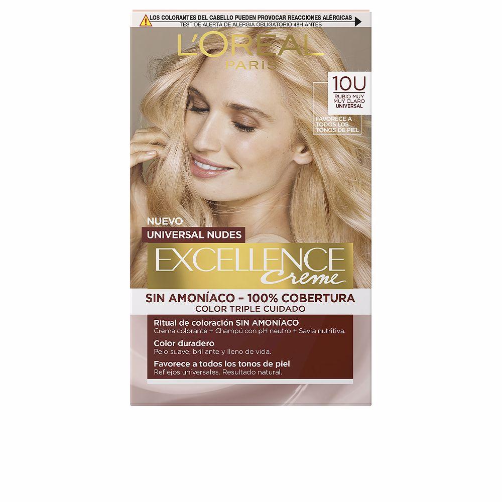 Permanent Dye L'Oreal Make Up Excellence Light Blonde Nº 9.0-rubio muy claro