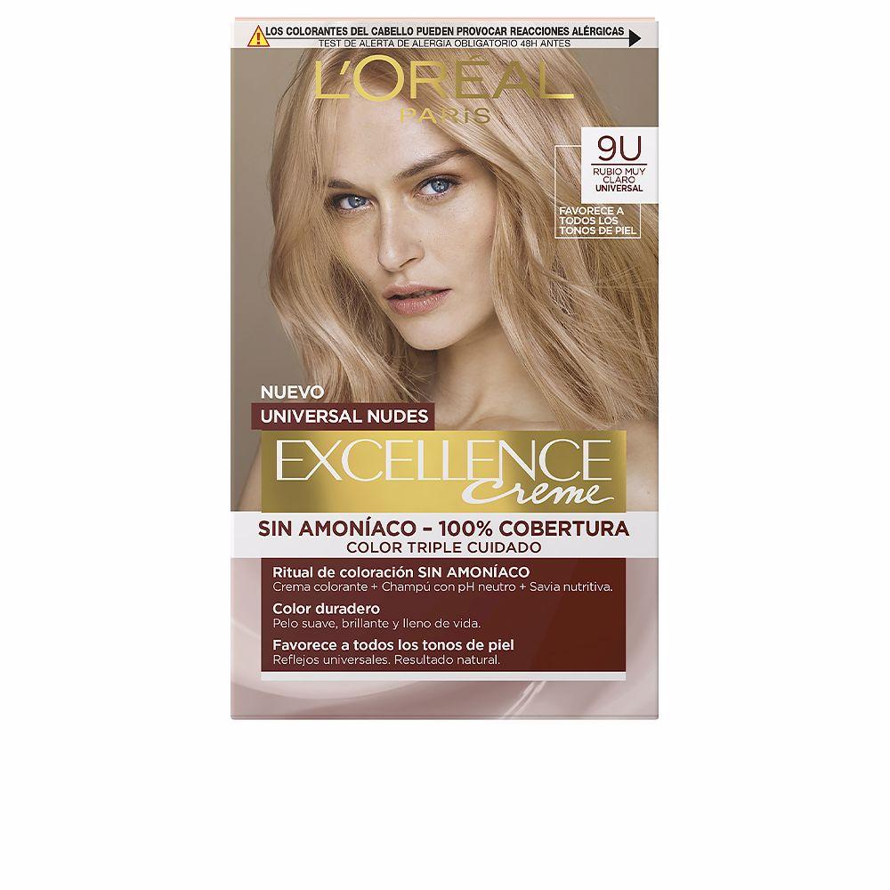 Permanent Dye L'Oreal Make Up Excellence Nº 9U Very Light Blonde